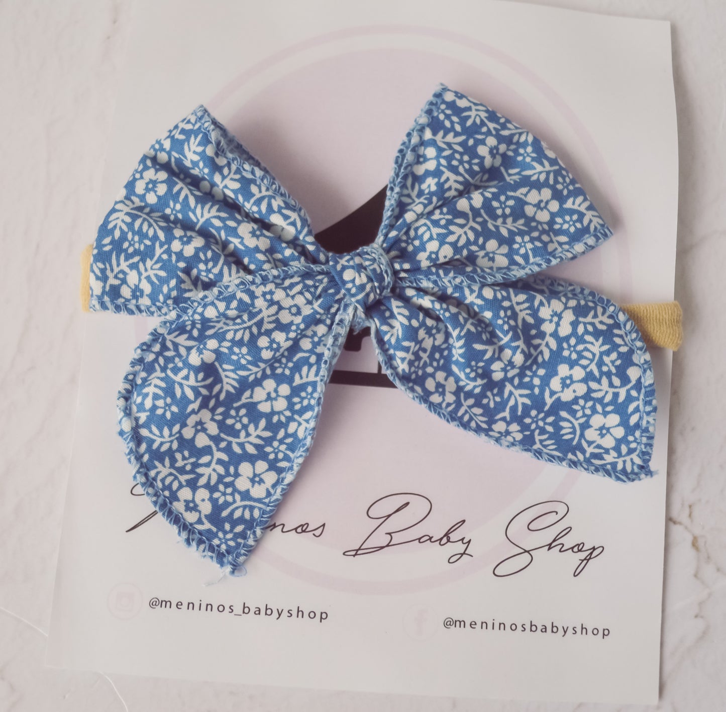 Ma. Antonieta Bandita floral azul