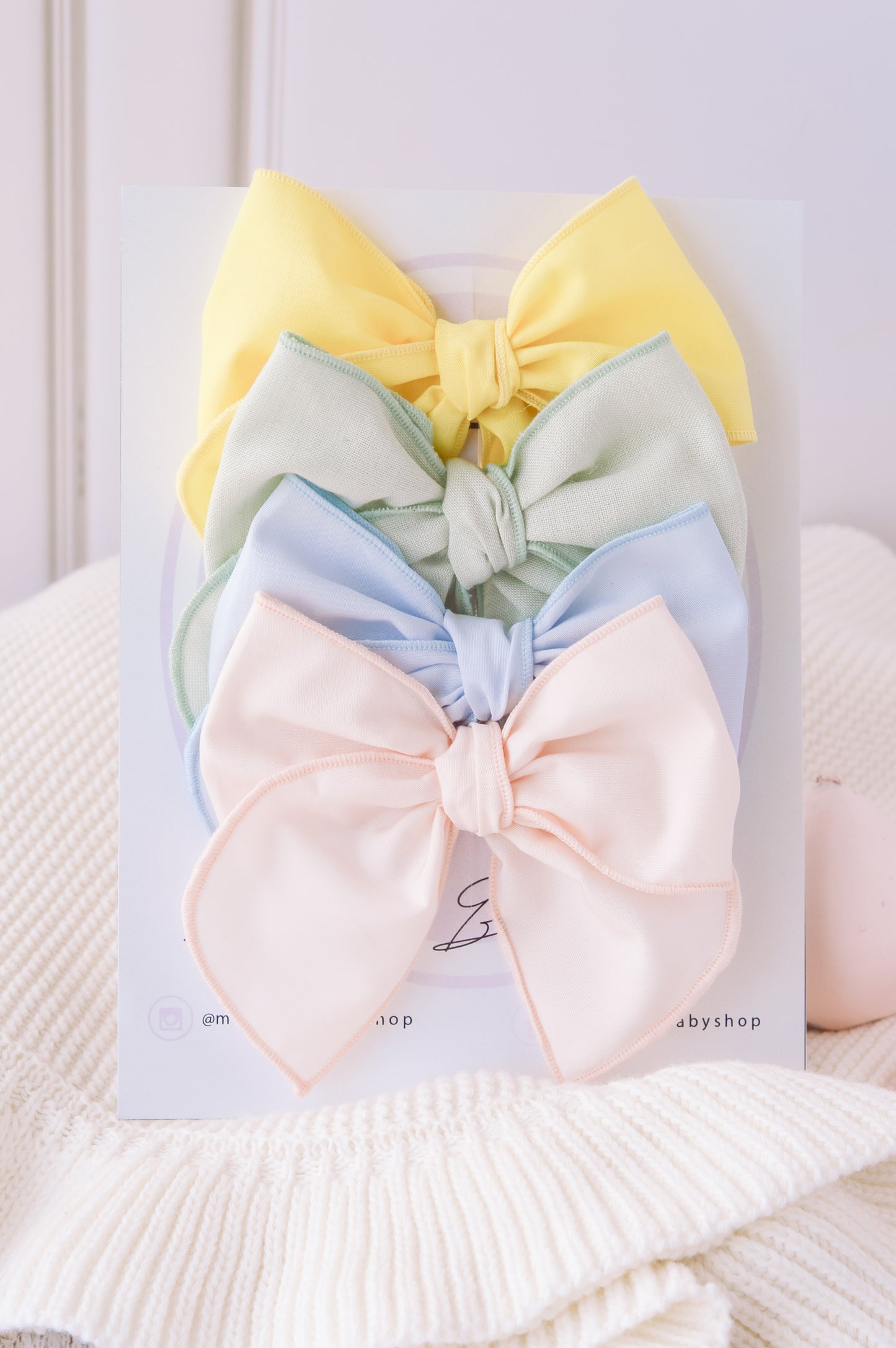 Set Bows Spring Pastels