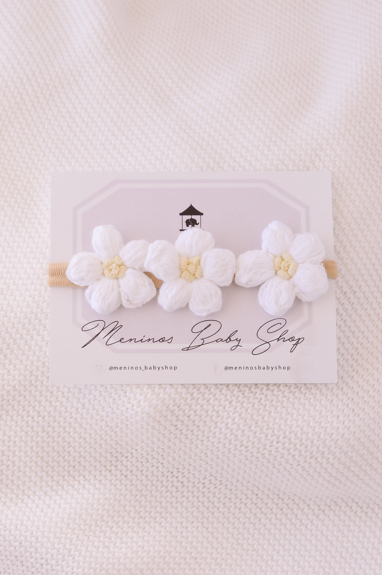 Bandita Flores Crochet G Blanca