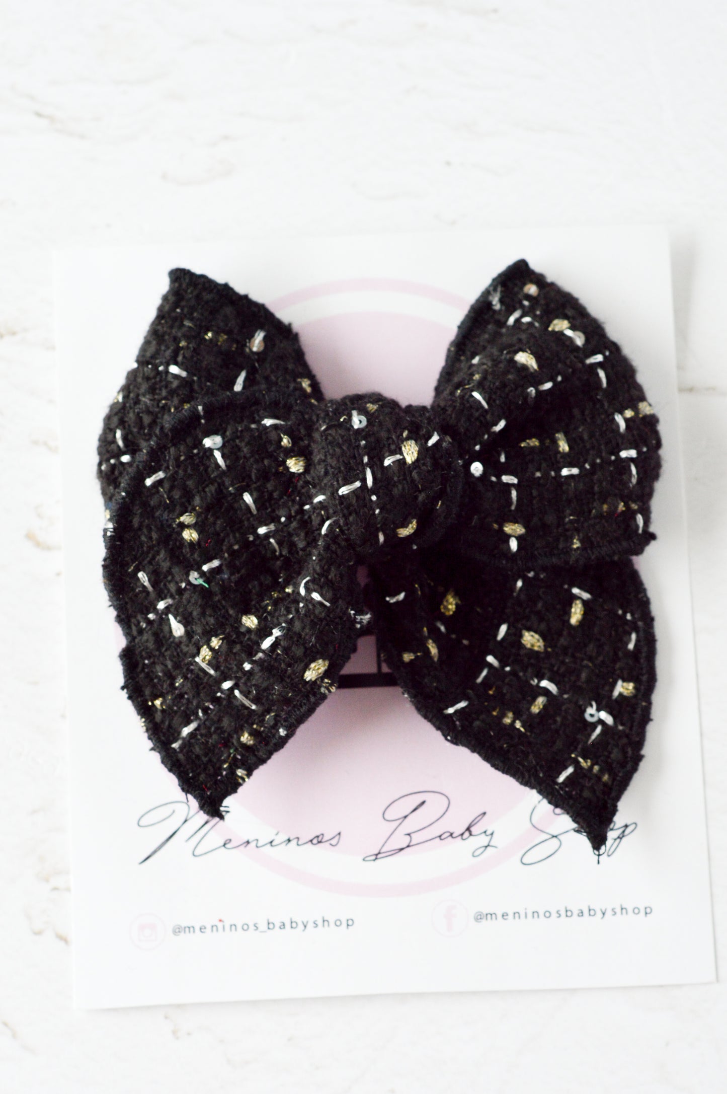 Tweed black/gold