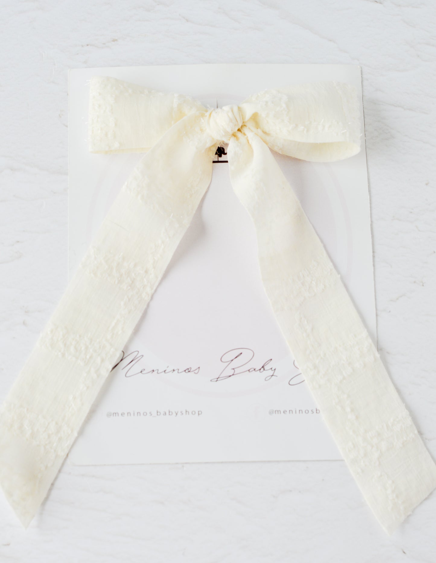 Lazo seda ivory