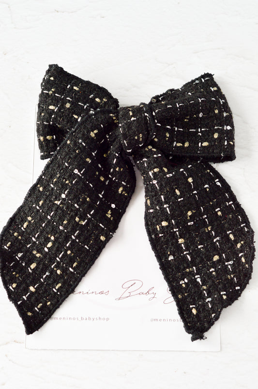 Tweed black/gold
