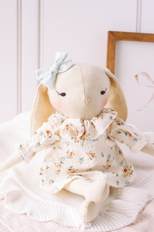 Coneja Vestido Cuello Flores