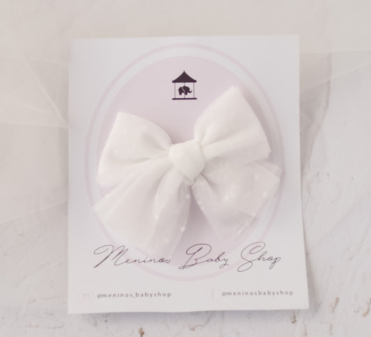 Tulle bow dots W