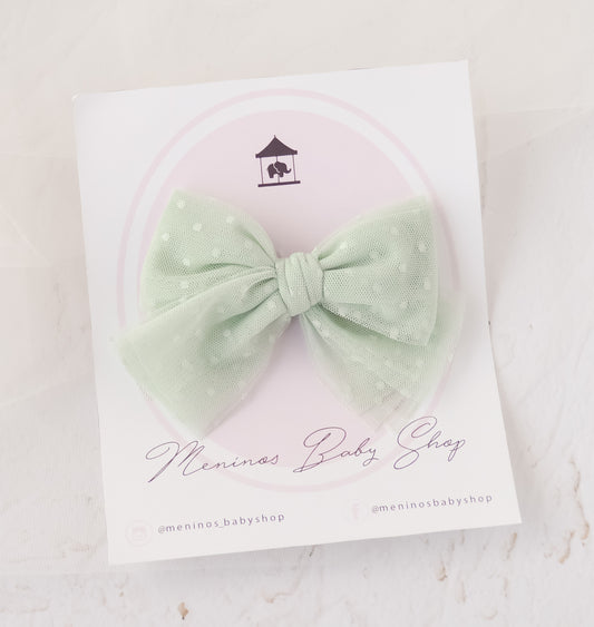 Tulle bow dots G.